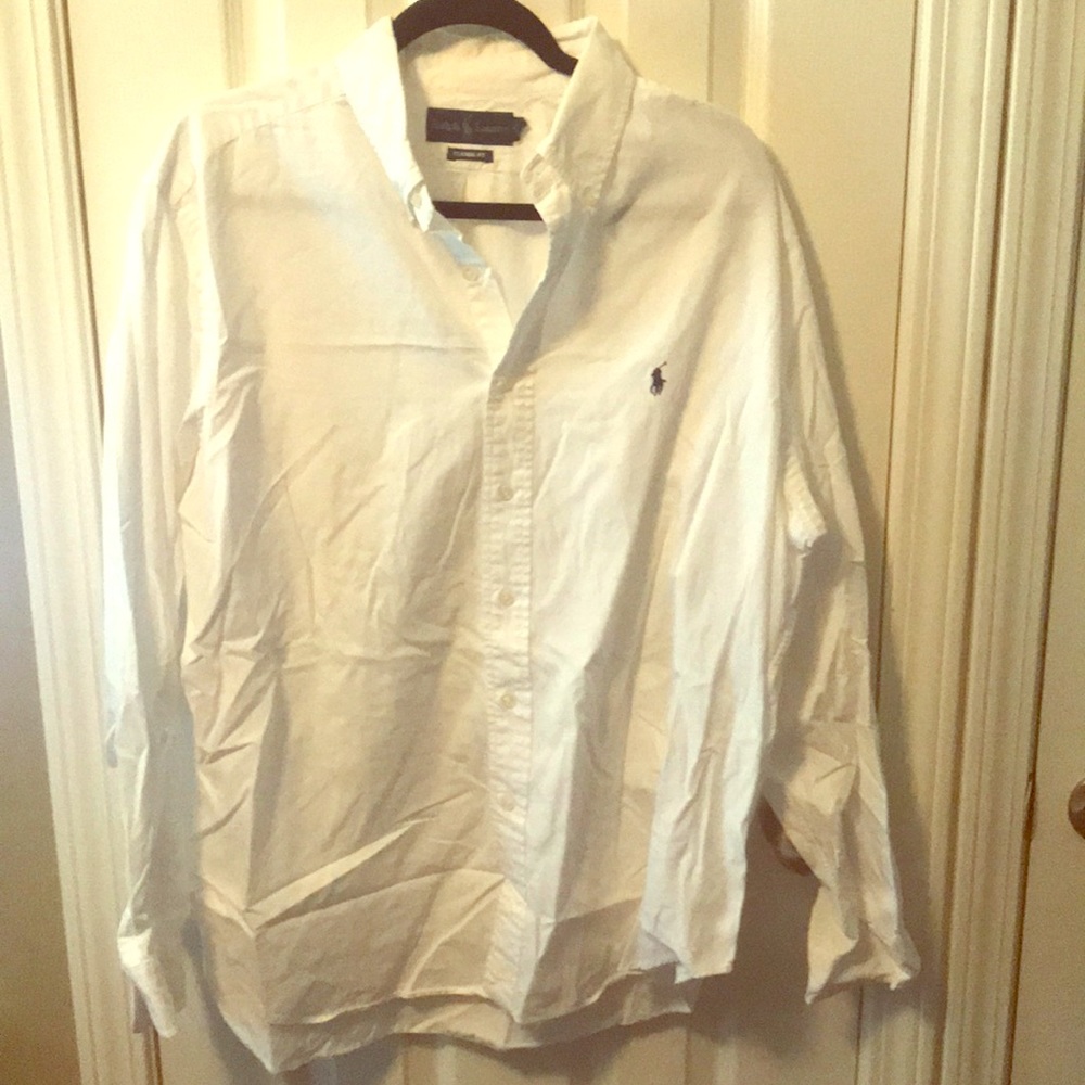 Ralph Lauren white button up shirt